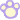 A gif of pixel art of a purple paw A gif of pixel art of a purple paw