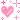 Pink pixel heart